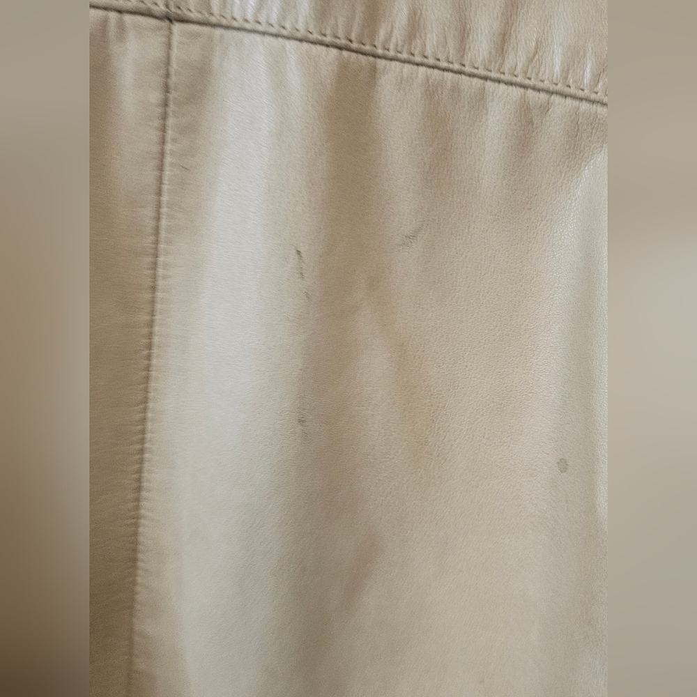 Men's Tan Remy Leather Bomber Jacket - Picture 12 of 12